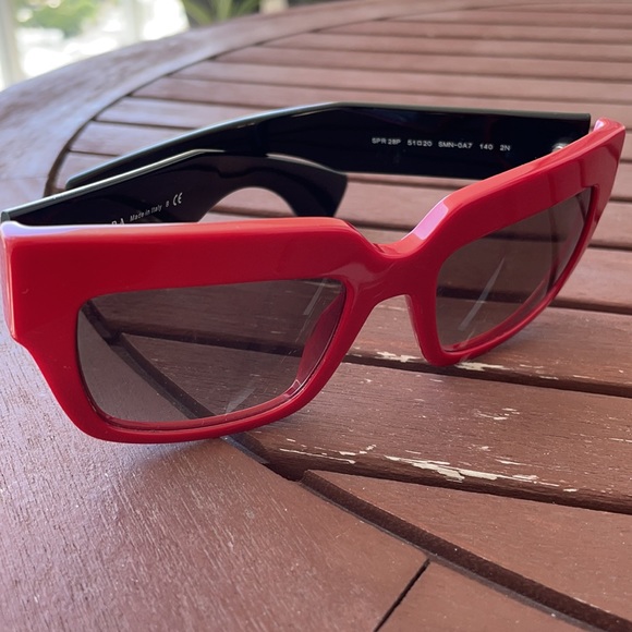 Prada sunglasses retro black and red Steven Miler - Picture 4 of 5